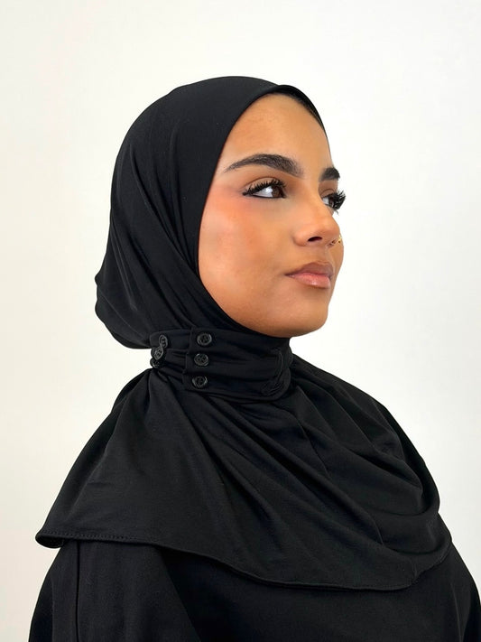 Hijab cagoule — noir