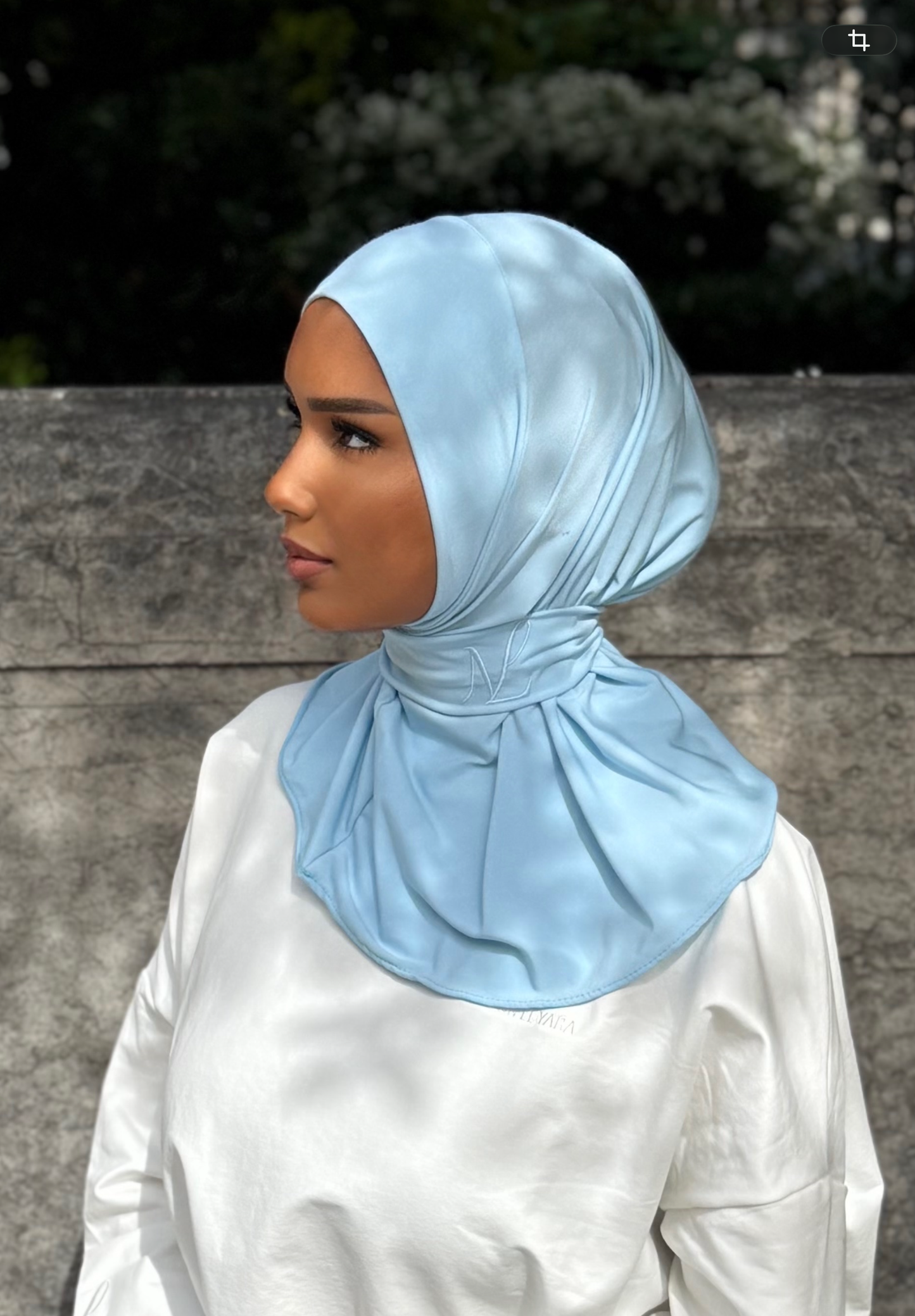 Hijab cagoule — Bleu pastel