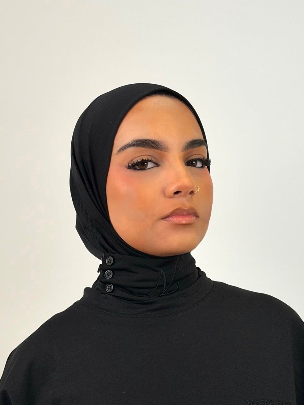 Hijab cagoule — noir