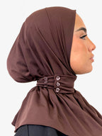 Hijab cagoule — marron chocolat