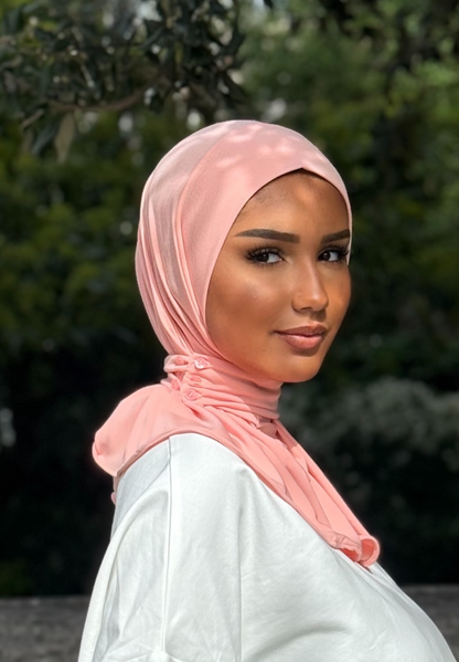 Hijab cagoule —  Corail