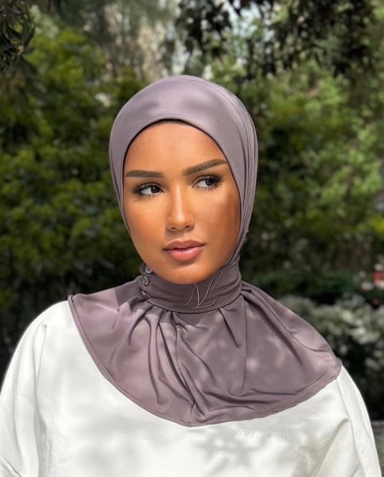 Hijab cagoule — taupe