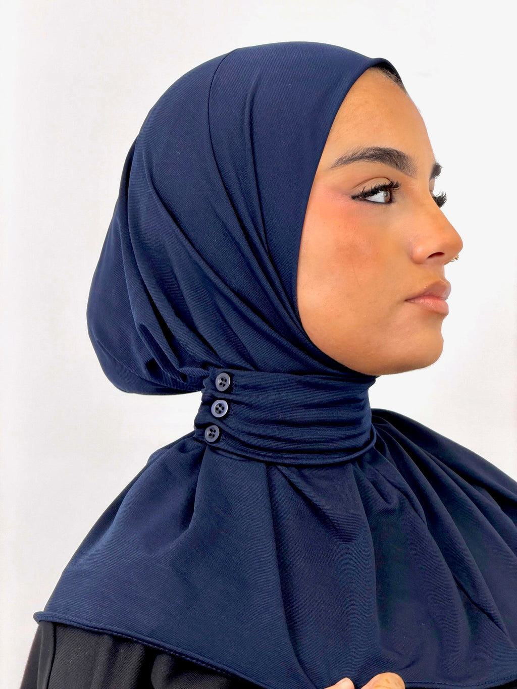 Hijab cagoule — bleu nuit