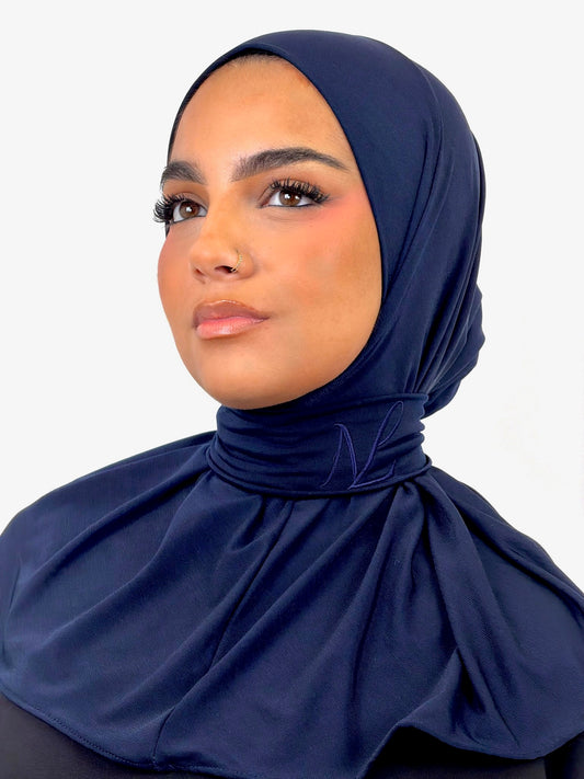 Hijab cagoule — bleu nuit