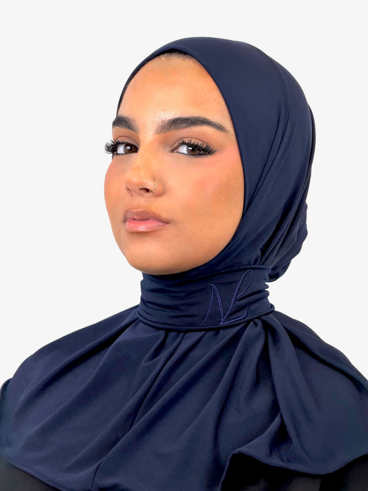 Hijab cagoule — bleu nuit