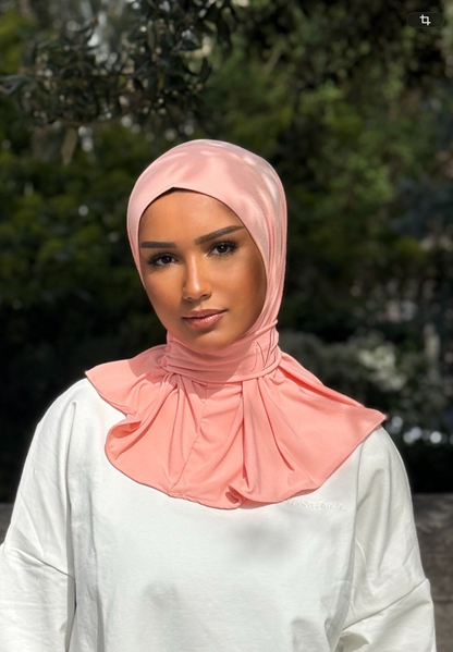Hijab cagoule —  Corail