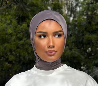 Hijab cagoule — taupe