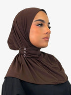 Hijab cagoule — marron chocolat