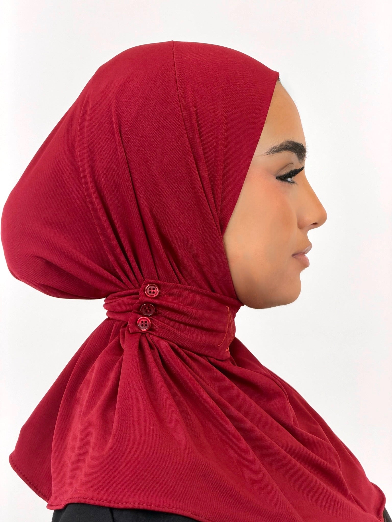 Hijab cagoule — bordeaux