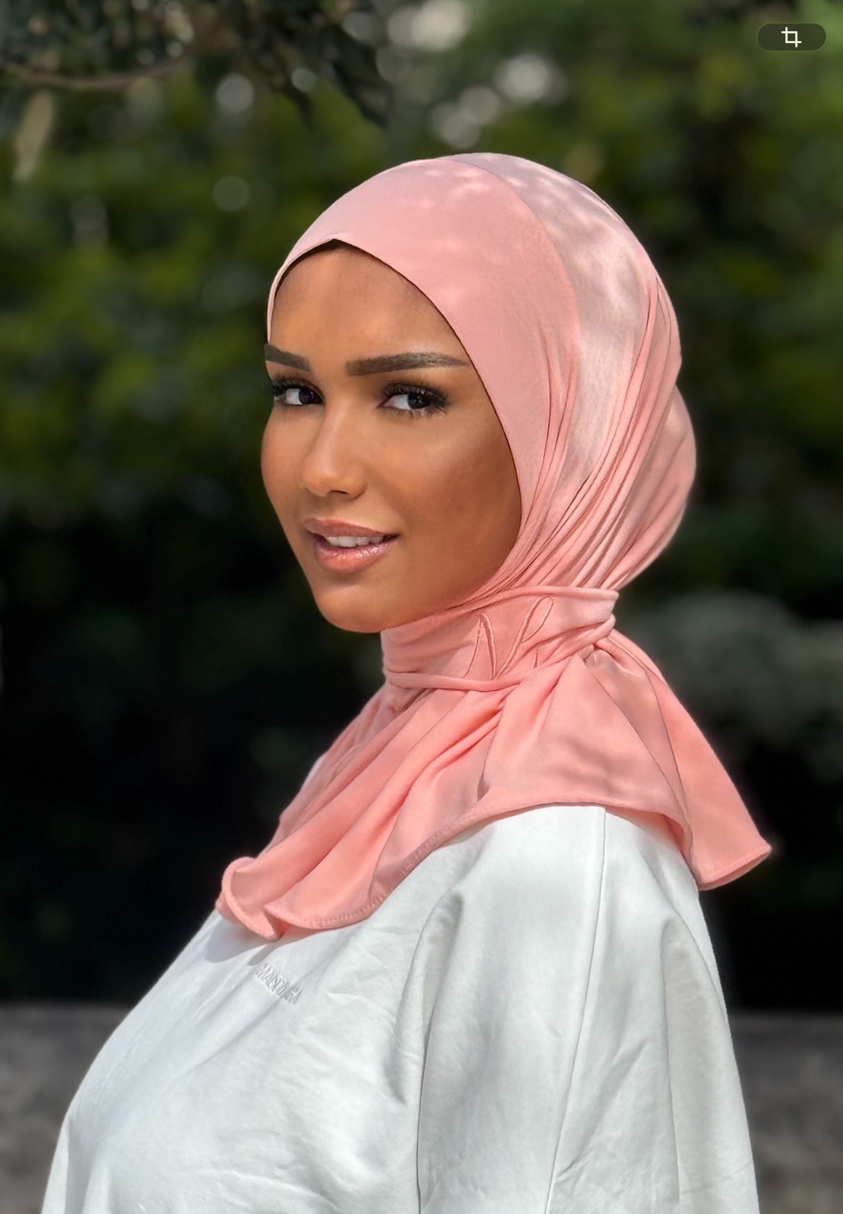 Hijab cagoule —  Corail