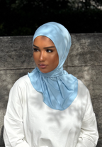 Hijab cagoule — Bleu pastel