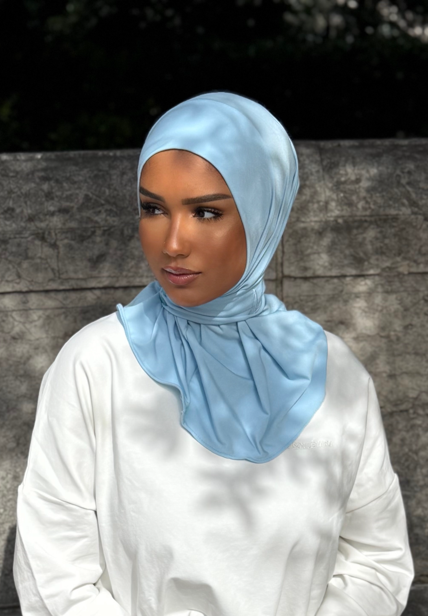 Hijab cagoule — Bleu pastel
