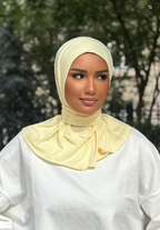Hijab cagoule —  Jaune pastel